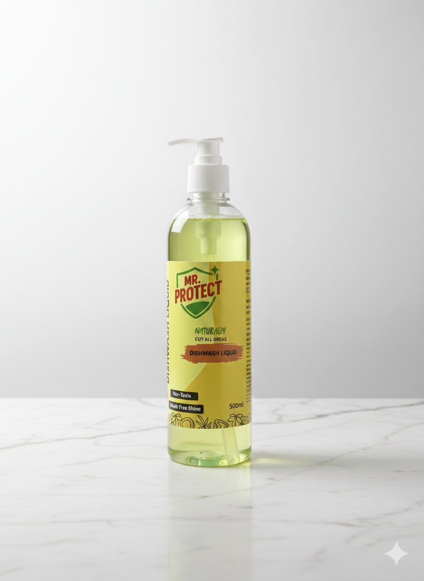 Natural Non-Toxic Baby Safe Dishwash Liquid