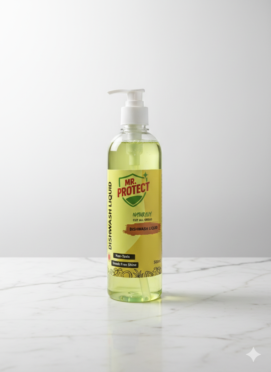 Natural Non-Toxic Baby Safe Dishwash Liquid