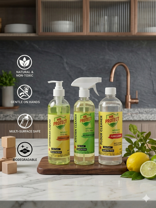 Mr.Protect Natural Floor Cleaner (Non-Toxic & Safe)  PACK OF -2